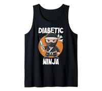 Diabetic Ninja T1D Warrior Type 1 Consapevolezza del diabete Canotta