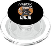 Diabetic Ninja T1D Warrior Type 1 Consapevolezza del diabete PopSockets PopGrip per MagSafe