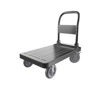 Diable flessibile avec roues en caoutchouc de 20 3 cm - plateforme mobile pour using industriel et commercial - Chariot dleable robusto avec roues de freinage