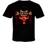 Diablo 2 Game Poster Blizzard Copy Black Tees T-Shirt Clothing T-Shirt Black 3XL