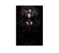 Diablo 4 Lilith - Poster su tela, decorazione per soggiorno, camera da letto, stampa artistica, moderna per la casa, per la camera da letto, 60 x 90 cm