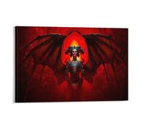 Diablo - 4 poster di Lilith 2, poster da parete su tela, decorazione artistica da parete per soggiorno, 20 x 30 cm