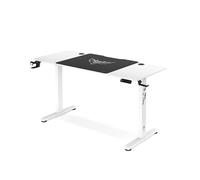 DIABLO Chairs Scrivania regolabile in altezza X-Tensio elettrica sit-stand con funzione di memoria e promemoria IQ Organizer per cavi 140×60 cm Altezza 72-117 cm Portabicchieri e cuffie Blanco