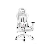 DIABLO Chairs Sedia Gaming X-One 2.0 Piccola Sedia Ergonomica Girevole Con Cuscino Lombare E Poggiatesta Ecopelle Meccanismo HDS Tilttech 64x33x120 cm Bianco-Nero