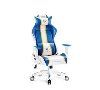 DIABLO Chairs Sedia Gaming X-One 2.0 Sedia da Scrivania Ergonomica Girevole con Cuscino Lombare e Poggiatesta Ecopelle HDS Regolazione Tilttech Braccioli Armtech 64x33x120 cm Blu Acqua