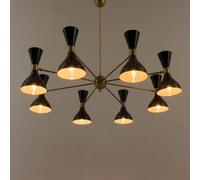 Diablo Italiano Lampadario Stile Stilnovo Metà Secolo 8 Bracci Sputnik Lig