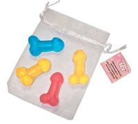 Diablo picante - 4 mini saponi profumati a forma di pene