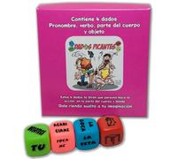 Diablo picante - gioco a 4 dadi di pronome, verbo, parte del corpo e luogo