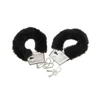 Diablo picante - manette pleasure in pelliccia nere