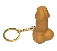 Diablo picante - portachiavi a forma di pene dorato