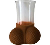 Diablo picante - vaso chupito cristal con huevos mulato