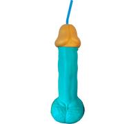 Diablo picante - vaso pene plastico azul