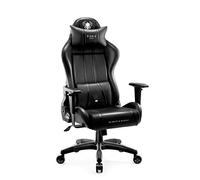 DIABLO Sedia Gaming Ergonomica X-One 2.0 | Poltrona Gaming con Braccioli Regolabili, Supporto Lombare, Funzione di Inclinazione | Sedia Gamer, Gaming Chair 136 kg | Normal (L) | Nero
