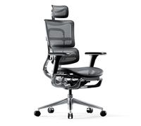 DIABLO V-Master Sedia da Ufficio Ergonomica da Scrivania Poggiapiedi Mesh