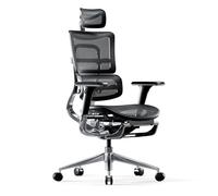 DIABLO V-Master Sedia da Ufficio Ergonomica da Scrivania Poggiapiedi Mesh