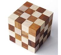 DIABOLICUBO 4x4 gioco rompicapo testa a partire da 12 anni, difficoltà 6/6. In legno massiccio eco-responsabile, norme CE, marca francese Le Délirant. Soluzione in italiano con illustrazioni fornite.