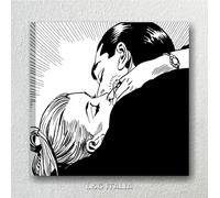 Diabolik Eva Kant Il bacio Quadro Stampa su Tela 50x50 Fumetto Comics