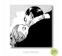 Diabolik Eva Kant Il bacio Stampa su Tela 50x50 per Quadro Arredamento
