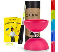 Diabolo Freizeitsport Flames N Games, set di giocoleria (diabolo con cuscinetto a sfere, bastoncini in alluminio, confezione regalo, ideale come regalo.
