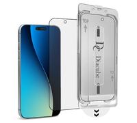 DIACUBE Confezione da 2 pellicole proteggi schermo in vetro di alta qualità, compatibili con iPhone 17 Pro Max, con kit di installazione facile per la rimozione automatica della polvere e senza bolle