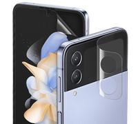 DIACUBE [Confezione da 3 + 3] per Samsung Galaxy Z Flip 4 5G EPU+TPU Pellicola protettiva per schermo, confezione da 3 pellicole interne HD completamente coperte + 3 pellicole esterne, colla completa,