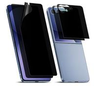 Diacube Confezione da 4 pellicole protettive per Samsung Galaxy Z Flip 8 [anti spia a 25°] 2 interni + 2 pellicole anteriori in TPU, autorigeneranti, facili da installare con maschera di allineamento