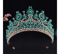 Diadema da donna con fiore in cristallo, corona con strass, diadema per matrimonio, accessori per capelli, oro, EN8