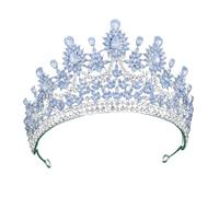 Diadema da donna di lusso, grande, con strass, diadema di cristallo, per sposa, copricapo, principessa, corona, concorso, gioielli, accessori, vintage, tema reale, celebrazioni