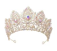 Diadema da donna in cristallo, diadema, corona da sposa, diadema, per feste, matrimoni, balli di fine anno, compleanno, dichiarazione, Tiaras, Cristallo