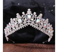 Diadema da sposa con strass, corona per capelli, ornamento per festa della sposa, regolabile, E Sile AB