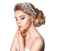 Diadema da sposa con strass e cristalli, accessorio per capelli