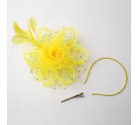 Diadema da sposa in rete, piccolo cappello a cilindro, accessori per capelli Jockey Club