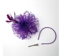 Diadema da sposa in rete, piccolo cappello a cilindro, accessori per capelli Jockey Club