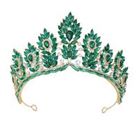 Diadema da sposa per le donne oversize strass copricapo accessori per capelli per sposa concorso H344 oro EN8