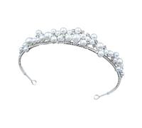 Diadema di lusso con perle e cristalli per sposa, offre un look senza tempo, adatto sia per matrimoni occidentali che orientali, accessorio per capelli