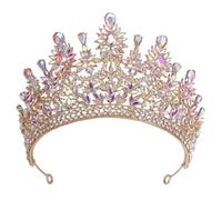 Diadema e corone con cristalli da regina, ornamenti per capelli da donna, per matrimoni, concorsi di fine anno, diadema AB