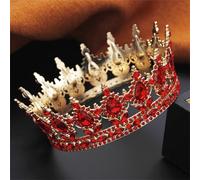 Diadema E Corone Per Le Donne Pieno Rotondo Diadema Corona Da Sposa Gioielli Dei Capelli Regali di Compleanno Festa di Nozze