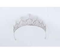 DIADEMA in ARGENTO 925 RODIATO 18K e GEMME