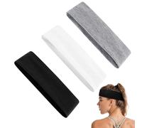 Diadema Mujer Deporte, Headband Elástico 6Cm Ancho para Yoga, Running, Gimnasio, Banda Cabello Deportivo Suave y Transpirable, Ideal para Correr, Bicicleta, Tenis, Diseño Unisex (Neutrale*3pcs)