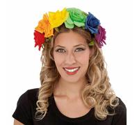 Diadema My Other Me Fiori Taglia unica Arcobaleno Adulti Multicolore