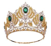 Diadema per la regina nuziale diadema strass cristallo testa gioielli grande corona concorso sposa copricapo