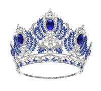 Diadema per la regina nuziale diadema strass cristallo testa gioielli grande corona concorso sposa copricapo
