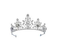 Diademi da sposa in cristallo, corone per capelli, gioielli per capelli, coroncina per eventi di nozze, presa sicura, strass, decorazione per capelli, gioielli per la testa di nozze