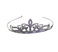 Diademi e corone da sposa alla moda Fasce for capelli da sposa Corone di strass Accessori for capelli Gioielli for capelli alla moda da donna(Silver)