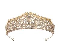 Diademi e corone da sposa in oro da donna accessori per capelli strass gioielli da sposa, Tiaras, Strass