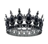 Diademi rotondi da donna con strass e corone regina principessa diademi accessori per matrimonio