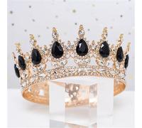 Diademi rotondi da donna con strass e corone regina principessa diademi accessori per matrimonio