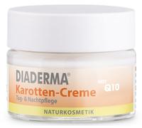 DIADERMA Crema per carote giorno e notte, 50 ml: con Q10 e vitamina ACE, rigenera, leviga, protegge, cosmetici naturali, vegani