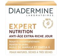 Diadermine - Expert Nutrition - Crema Viso di Giorno Antietà Extra Ricca - Pelle Matura, Secca a Molto Secca - Nutre e lenisce la pelle - Formula con olio di Marula e Omega 6 - Vaso da 50 ml