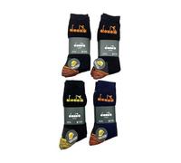 Diadora - 6 PAIA Calze da lavoro in spugna punta e tallone rinforzati UNISEX metà gamba - extra comfort NUOVO MODELLO (39-42, 12 Paia Assortiti)